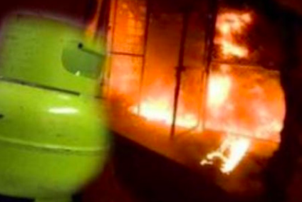 Rumah di Nganjuk Terbakar Diduga Akibat Kebocoran Tabung Elpiji