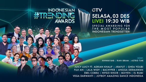 Besok, GTV Ajak Kamu Rayakan Momen Exciting Bareng Trendsetter Paling Trending Tahun Ini!