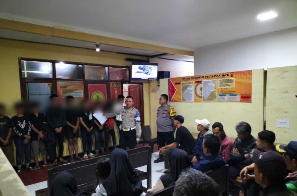 Diduga Hendak Melakukan Tawuran 11 Pemuda Diamankan, Polisi Panggil Orang Tua