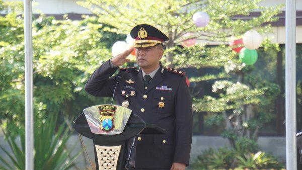 Polresta Sidoarjo Gelar Upacara Bela Negara Ke-76