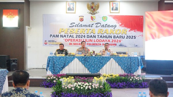 Polresta Bandung Gelar Rakor Pengamanan Natal 2024 dan Tahun Baru 2025