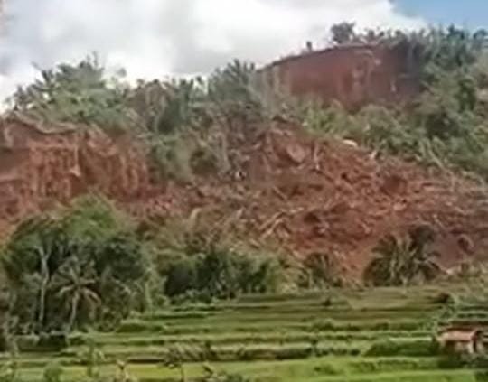 Momen Menegangkan: Tanah Longsor di Sukabumi Hancurkan Hektaran Lahan