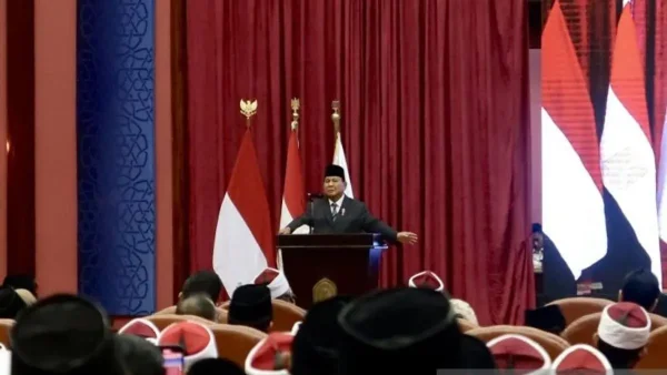 Prabowo Temui Mahasiswa Indonesia di Al-Azhar, Ingatkan Pesan Gus Dur