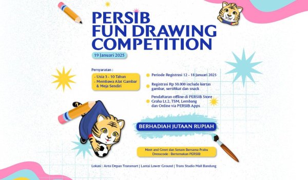 Persib Store Akan Gelar Fun Drawing Competition di Trans Studio Mall Bandung