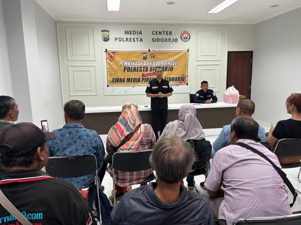Sinergitas Polri dan Media: Polresta Sidoarjo Apresiasi Kerja Sama Positif