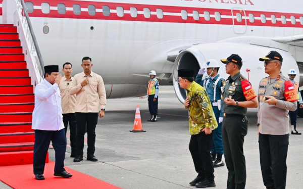 Prabowo Hadiri Pembukaan Kongres Ke-XVIII Muslimat NU di Surabaya