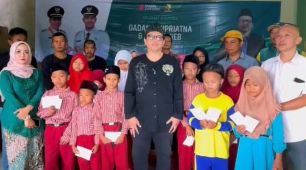 Wujud Syukur Atas Pelantikan, Disperdagin Kabupaten Bandung Santuni Anak Yatim di Soreang