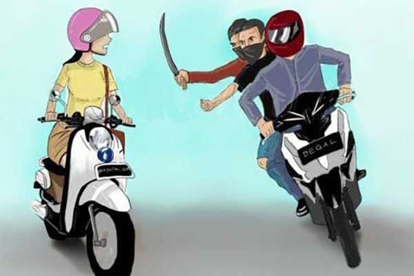 Komplotan Begal Beraksi di Mustikajaya Bekasi, Emak-Emak Jadi Korban