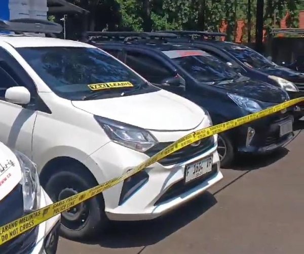 Polisi Razia Taksi Gelap di Sukabumi, 5 Kendaraan Diamankan