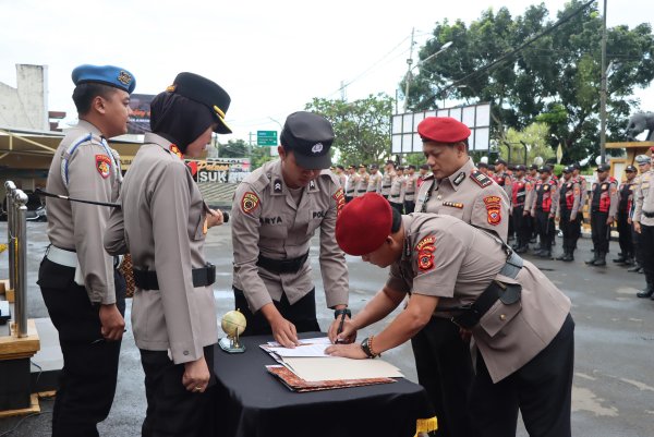 Polres Sukabumi Kota Gelar Sertijab Kasat Reskrim dan Kasat Narkoba