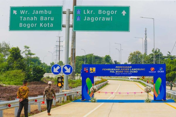 Akses Langsung Ke Tol BORR Melalui OCBD Resmi Dibuka di Kota Bogor