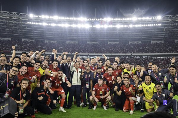 Unggul 1-0, Prabowo Apresiasi Perjuangan Timnas Indonesia Usai Laga Kontra Bahrain