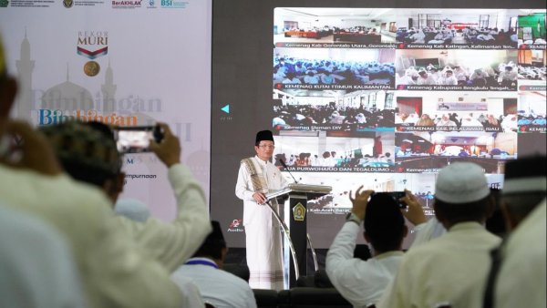 Gelar Bimbingan Manasik dengan 140 Ribu Peserta, Kemenag Raih Rekor MURI