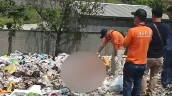 Warga Ciganitri Bojongsoang Digegerkan dengan Penemuan Mayar Bayi di TPS