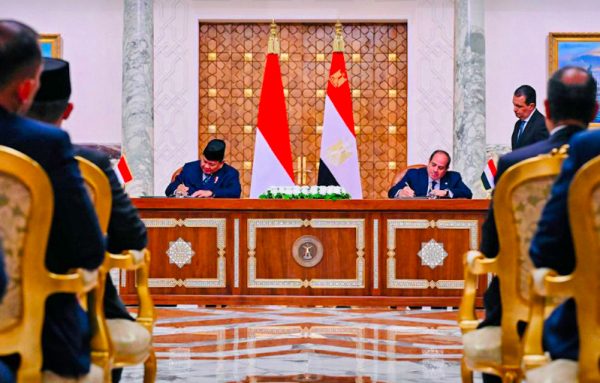 Prabowo dan El-Sisi Sahkan Pernyataan Bersama Kemitraan Strategis Indonesia–Mesir