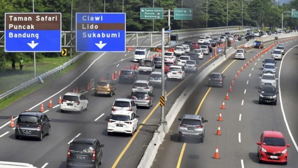 Contraflow di Tol Jagorawi Km 44+500 Arah Puncak Bogor Resmi Dihentikan