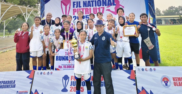 Akademi Persib Putri U-17 Sabet Runner-Up di FJL Nasional 2025