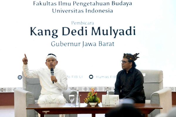 Kuliah Umum di UI, Dedi Mulyadi Paparkan Konsep Pembangunan Berbasis Budaya