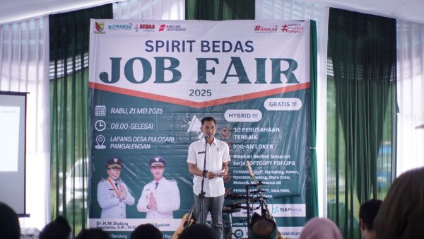 Tekan Angka Pengangguran, Disnaker dan 10 Perusahaan Gelar Job Fair Untuk 300 Calon Tenaga Kerja