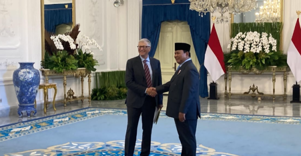 Prabowo Sambut Kedatangan Bill Gates di Istana Merdeka