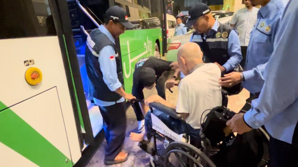 Usai Safari Wukuf, Jemaah Haji Lansia dan Risti Kembali ke Hotel
