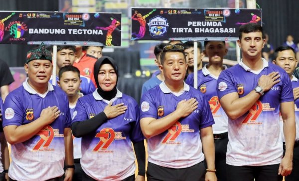 Dalam Rangka Hari Bhayangkara ke-79, Polresta Bandung Gelar Turnamen Voli Kapolresta Cup 2025