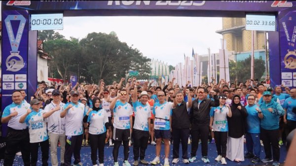 Meski Kuota Peserta Terbatas, Masyarakat Antusias Ikuti Lomba Lari HUT Bhayangkara ke-79