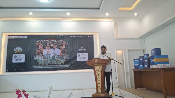 Dispusip Jalin Kolaborasi Pentahelix dengan BJB Cabang Majalaya untuk Kegiatan Kampung Bedas Literat