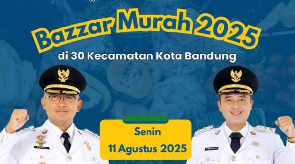 Bazar Murah Disdagin Hadir di Tiga Kecamatan Bandung Hari Ini