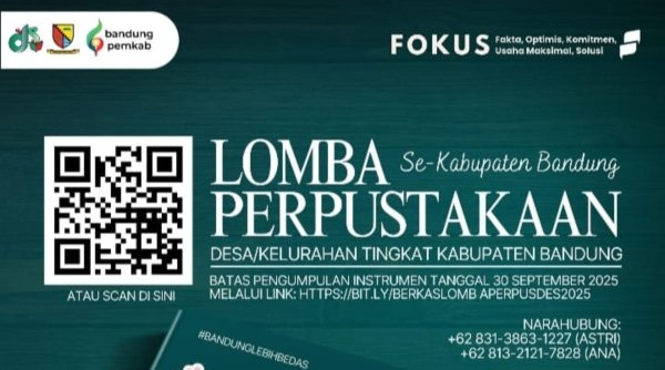 Dispusip Kabupaten Bandung Gelar Lomba Perpustakaan Desa dan Kelurahan 2025