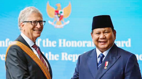 Presiden Prabowo Anugerahi Bill Gates Bintang Jasa Utama