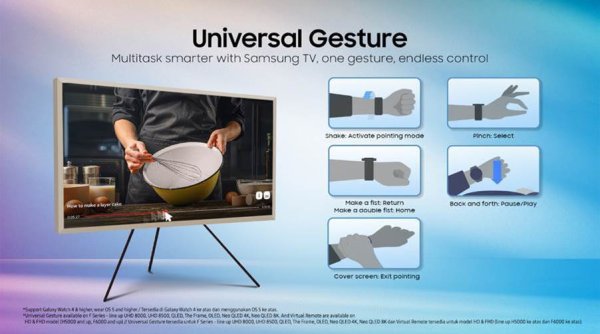 Tanpa Remote, Kontrol TV Samsung Pakai Gerakan Tangan