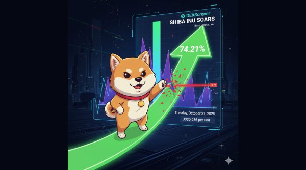 SHIB/ETH di jaringan Base Uniswap v4 sempat menguat hingga 74,21%