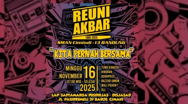 Reuni Akbar SMAN Cimindi-13 Bandung: 2.942 Orang Sudah Daftar