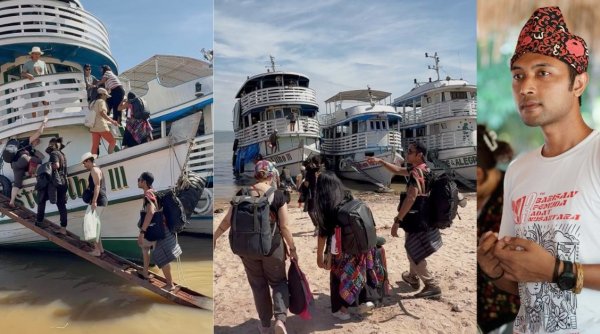Menembus Sungai Terbesar di Dunia, Pemuda Adat Indonesia Tuntut Keadilan Iklim di COP 30