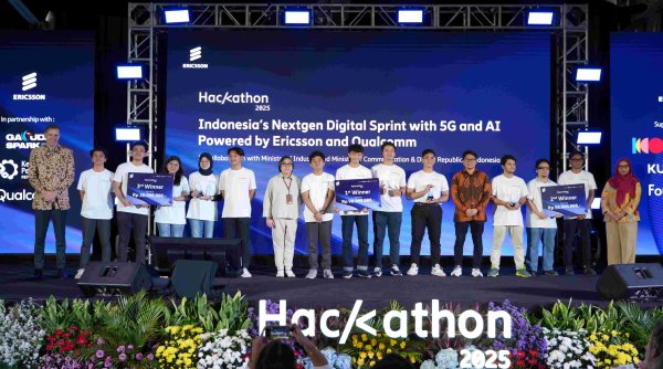 Ericsson, Qualcomm,Kemenperin, dan Komdigi Mengumumkan Pemenang Hackathon 2025