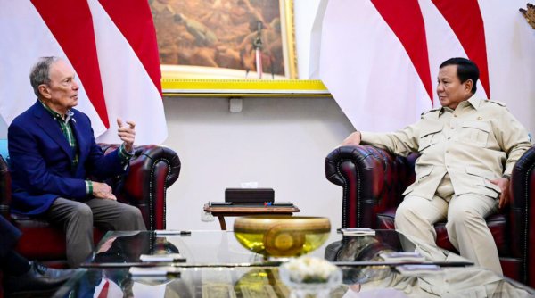 Presiden Prabowo Terima Kunjungan Michael Bloomberg di Istana