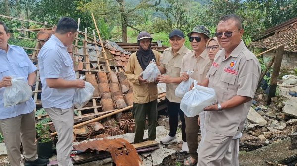 Gerindra Sukabumi Salurkan Bantuan untuk Korban Bencana