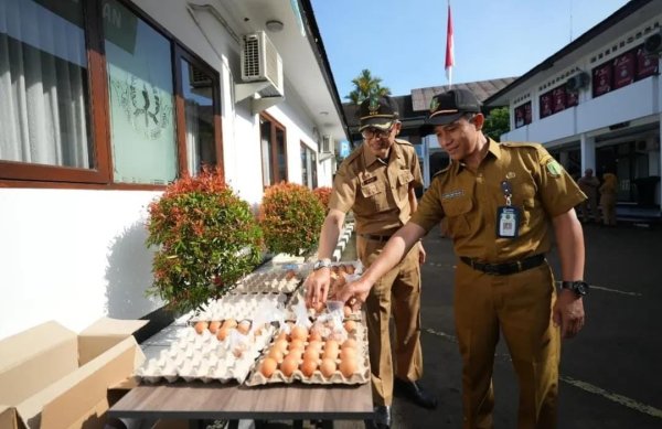 ASN Pemkot Sukabumi Kumpulkan Telur untuk Penanganan Stunting