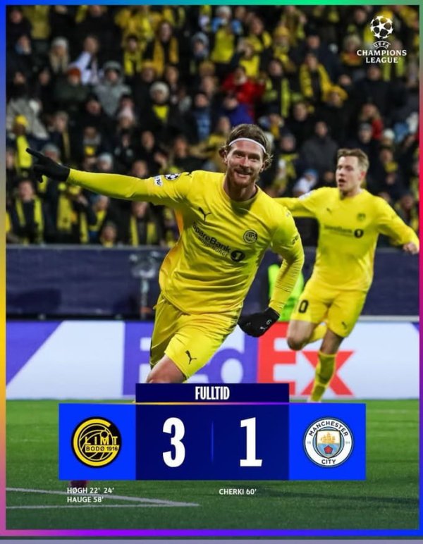 Malam Beku di Lingkar Arktik: Manchester City Runtuh oleh Keberanian Bodo/Glimt