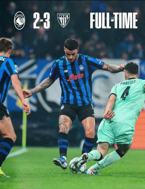 Dominasi yang Berujung Luka: Atalanta Tersungkur oleh Comeback Athletic di Bergamo