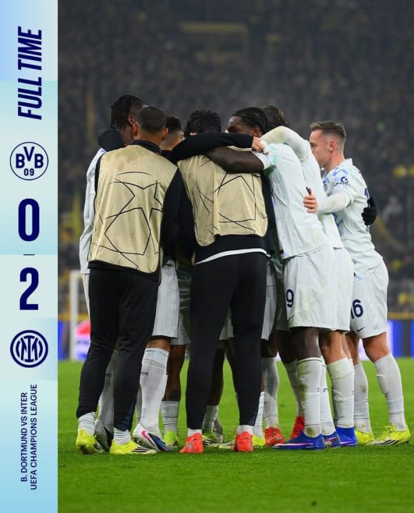 Tendangan Bebas di Ujung Laga, Inter Bungkam Dortmund di Signal Iduna Park