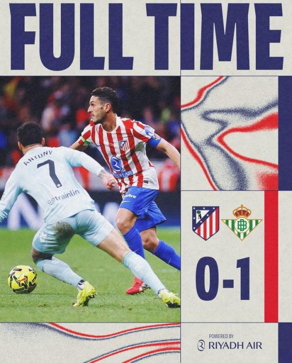 Metropolitano Terdiam: Real Betis Putus Rekor Kandang Atletico dalam Duel Sarat Luka Lama