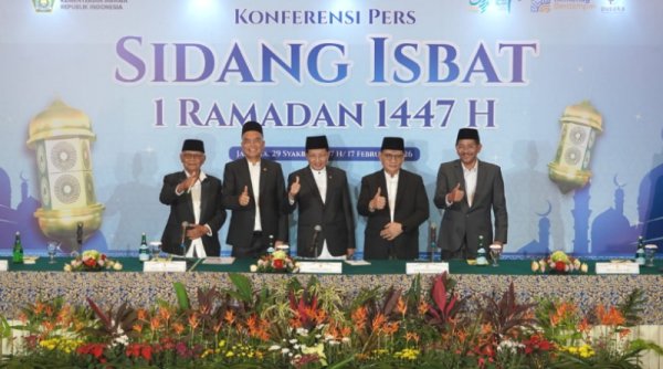 Pemerintah Tetapkan 1 Ramadan 1447 H Jatuh 19 Februari 2026