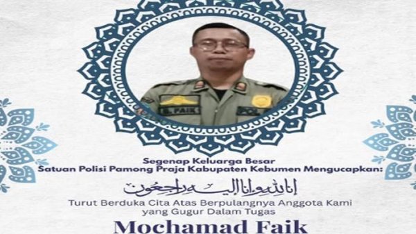 Misi Kemanusiaan Berujung Duka, Anggota Satpol PP Gugur Saat Evakuasi ODGJ di Kebumen