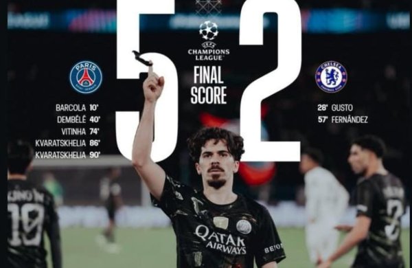 Chelsea Kolaps di Paris, PSG Menang 5-2 dan Dekati Tiket Perempat Final Liga Champions