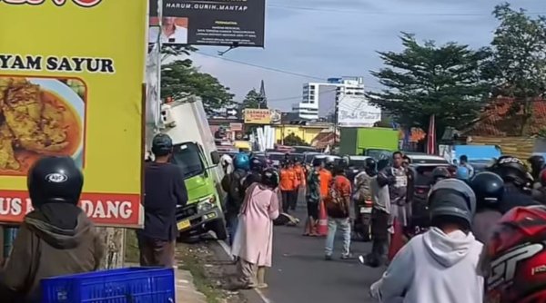 Kecelakaan di Depan BRI Nagreg, Satu Orang Tewas