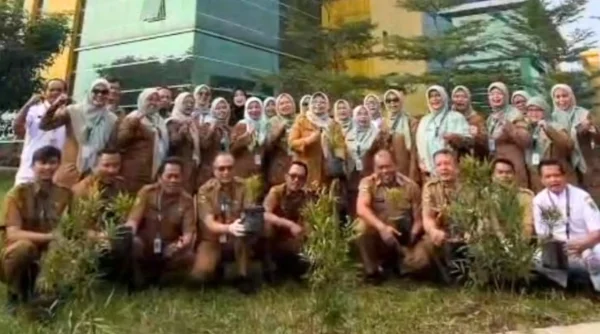 RSUD Otista Laksanakan Gertaman, 839 Pohon Ditanam