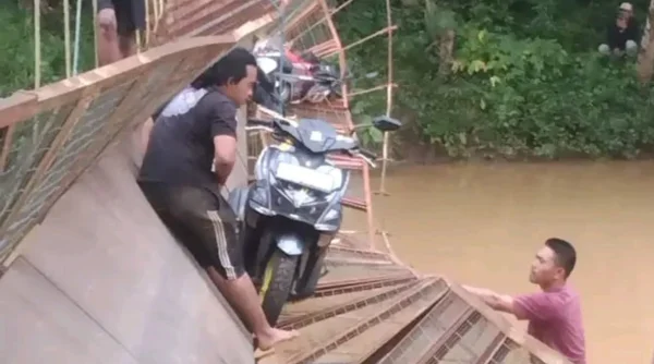 Ini Dugaan Penyebab Putusnya Seling Jembatan di Tegalbuled Sukabumi