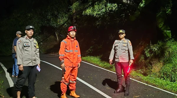 Jalan Sukabumiâ€“Sagaranten Kembali Normal Usai Terdampak Longsor di Nyalindung